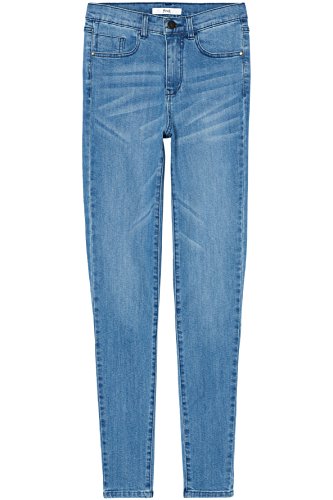 Marque Amazon - find. Jean Skinny Taille Haute Femme, Bleu (Light Wash)