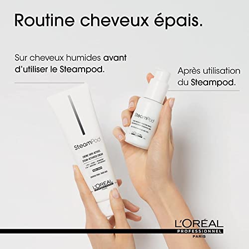 Steampod 3.0 | Pack Complet | Lisseur Vapeur Professionnel 2-en-1 + Sérum + Soin Vapo-activé | Fer à lisser à la technologie vapeur | Adapté à tous types de cheveux | L'Oréal Professionnel