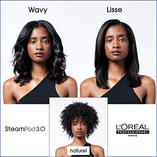 Steampod 3.0 | Lisseur Vapeur Professionnel 2-en-1 : Lissage & Wavy | Céramique Fer à lisser à la technologie vapeur | Adapté à tous types de cheveux | L'Oréal Professionnel| 17.3 x 5.6 cm