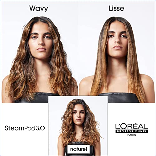 Steampod 3.0 | Pack Complet | Lisseur Vapeur Professionnel 2-en-1 + Sérum + Soin Vapo-activé | Fer à lisser à la technologie vapeur | Adapté à tous types de cheveux | L'Oréal Professionnel