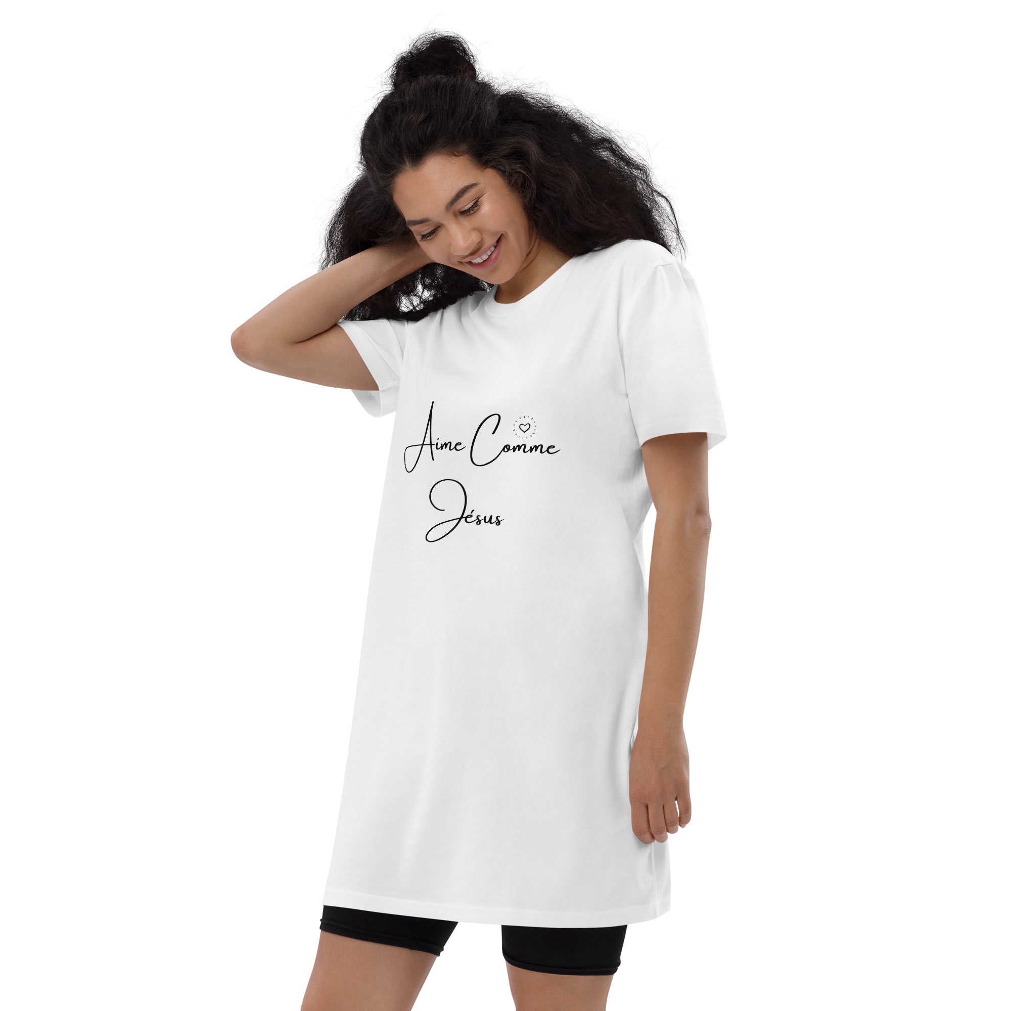 Robe t-shirt en coton bio - Aime Comme Jésus