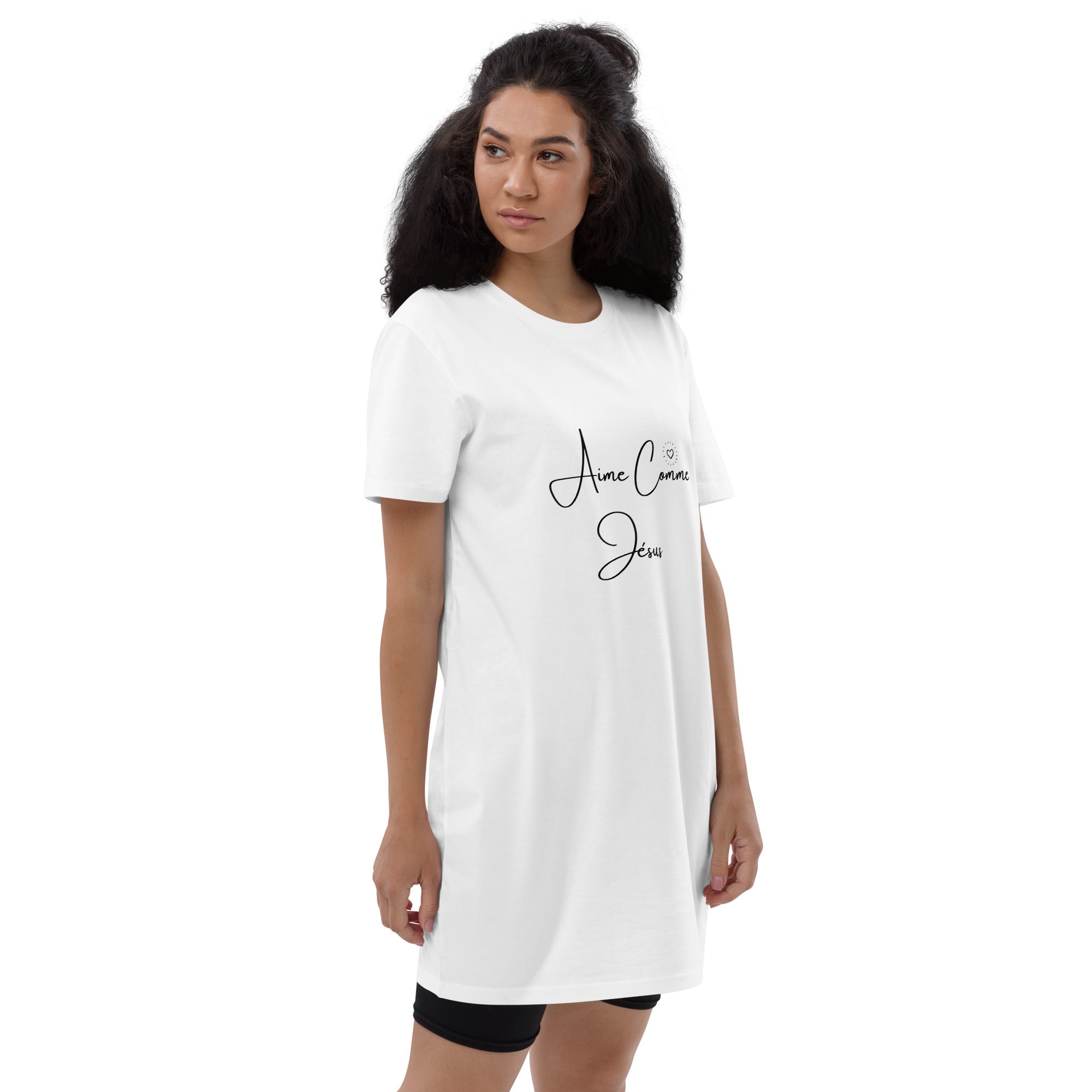 Robe t-shirt en coton bio - Aime Comme Jésus