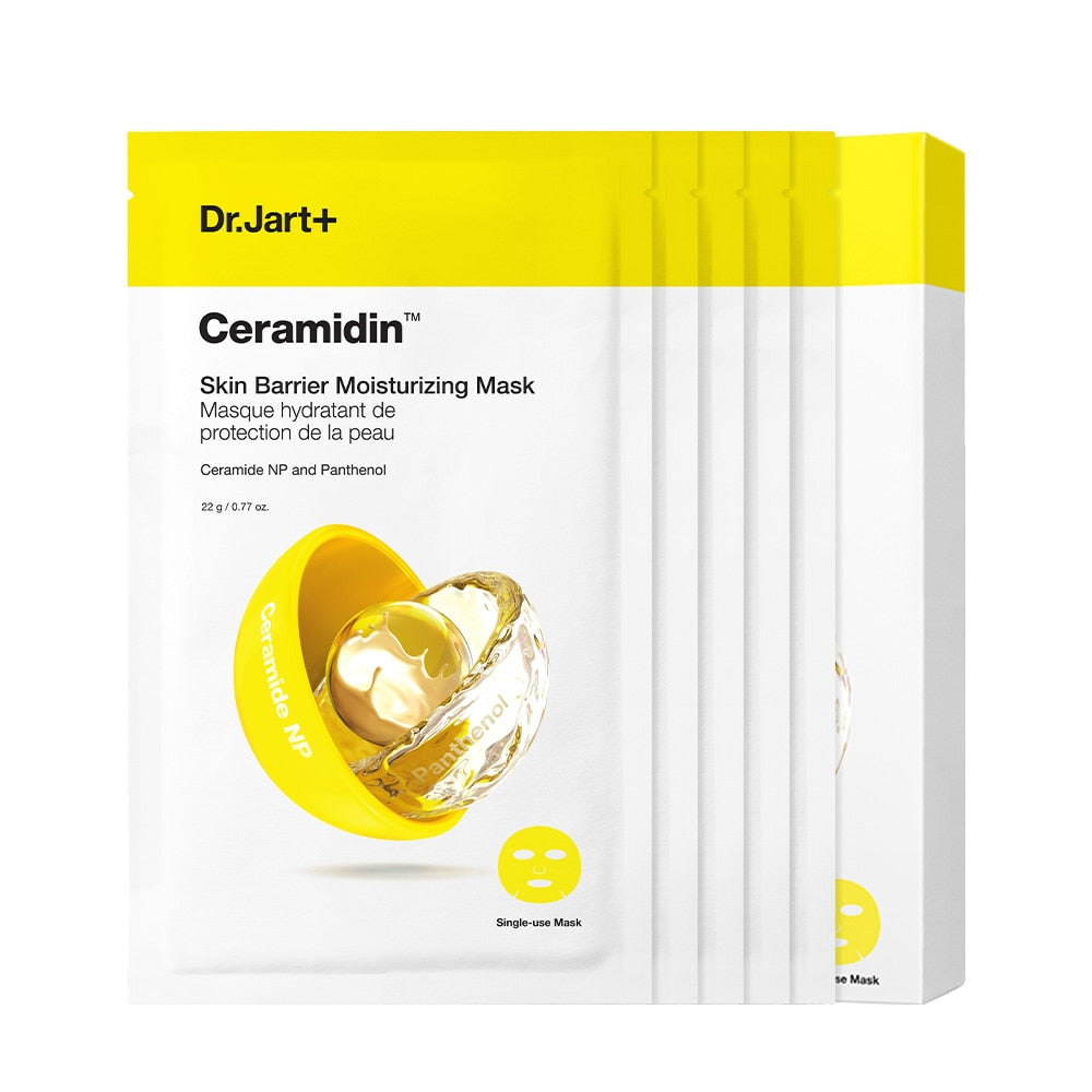 Dr.Jart+ Ceramidin Skin Barrier Moisturizing Mask (22g x 5) – Hydrating &amp; Repairing Mask